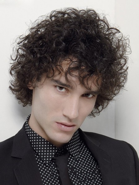 Short Curly Synthetic Hair Wigs With Bangs For Men, Best 