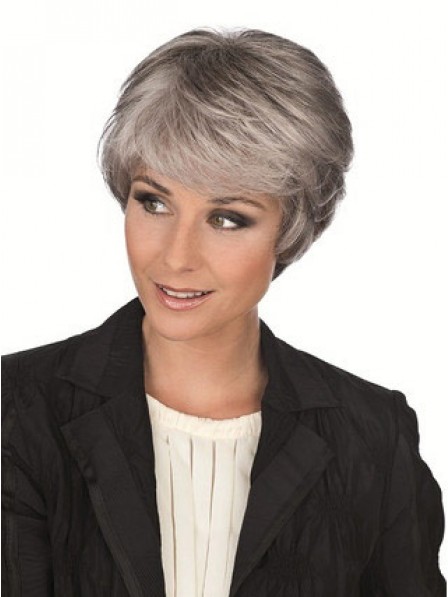 Short Gray Hairstyles With Bangs