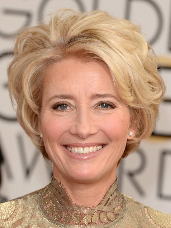 Emma Thompson Short Hair Cut Hairstyles For Women Over 40 50 Synthetic