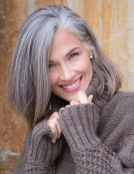 Fashion Older Ladies Medium Grey Hair Wig - Rewigs.com