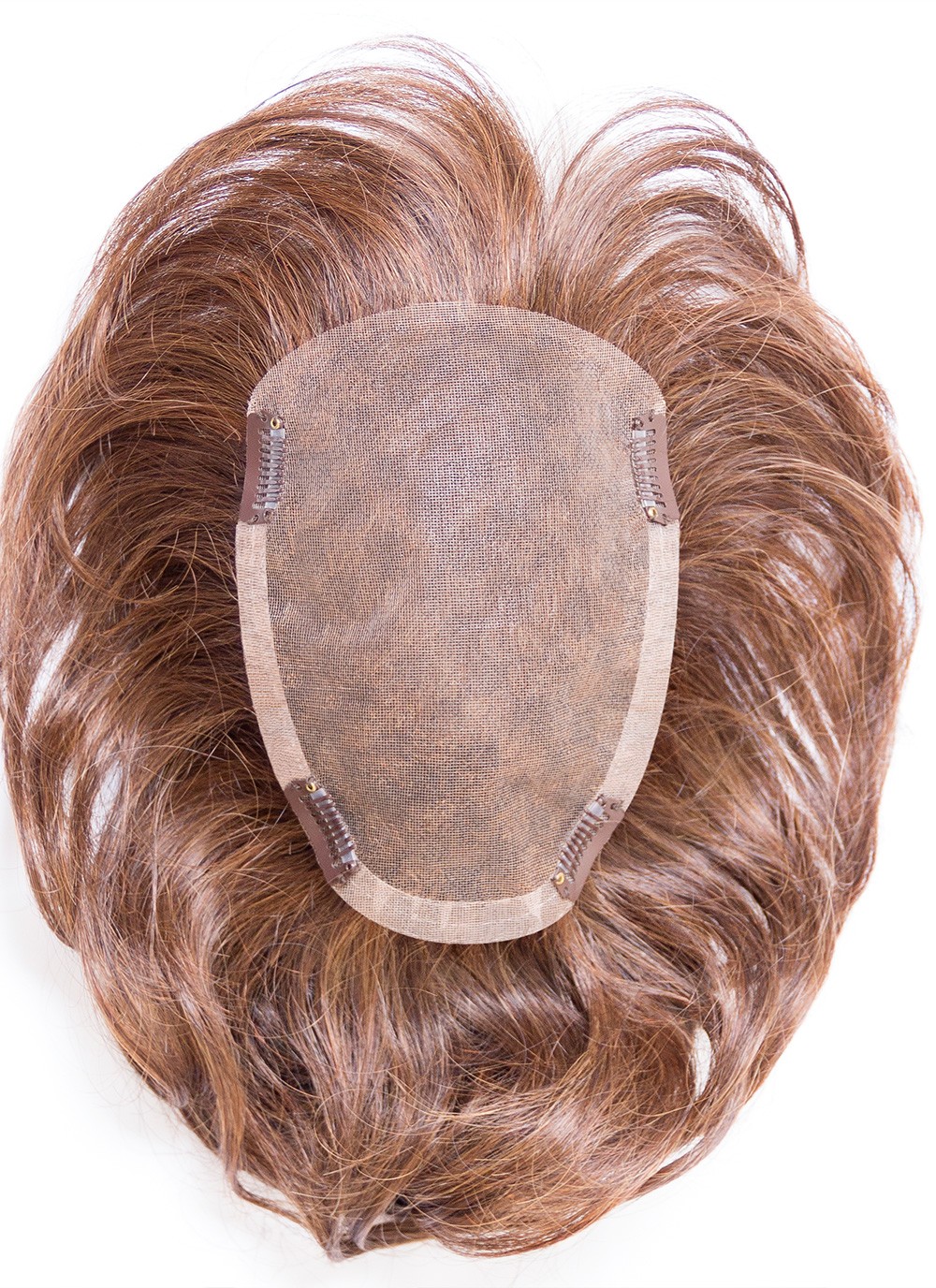6" Straight Brown 100% Human Hair Mono Hair Pieces, Best Wigs Online